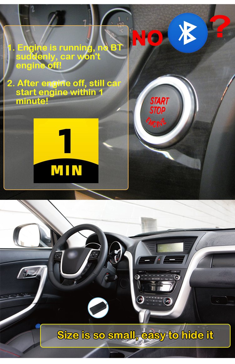 Bluetooth car immobilizer alarm system